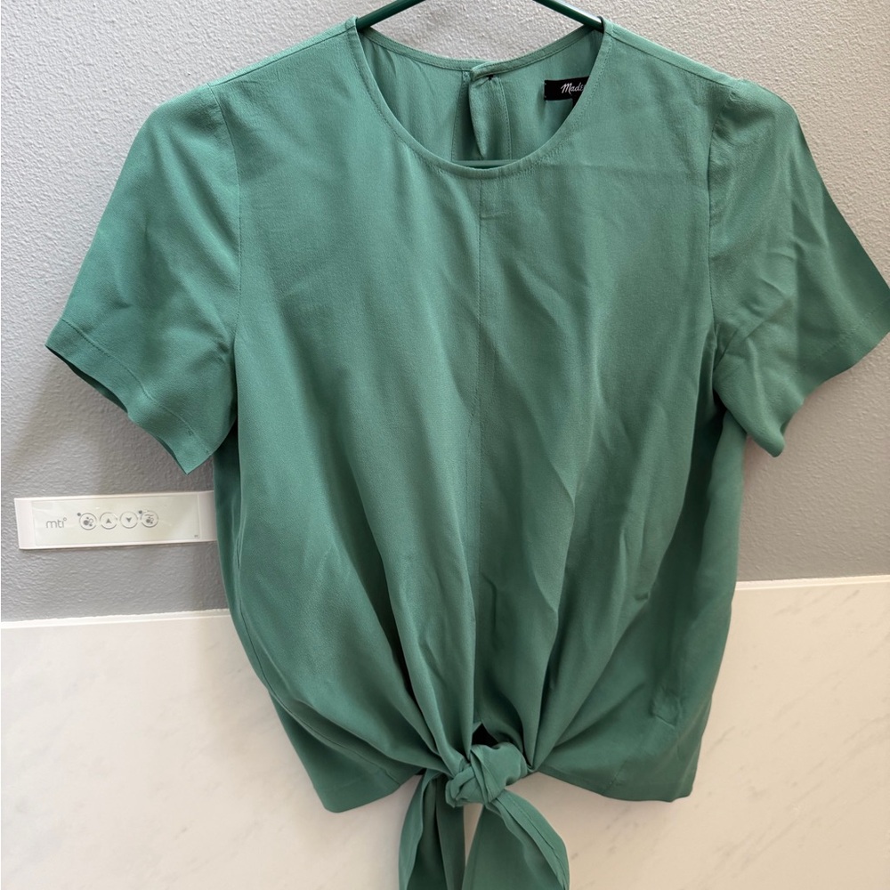 Madewell silk tie top